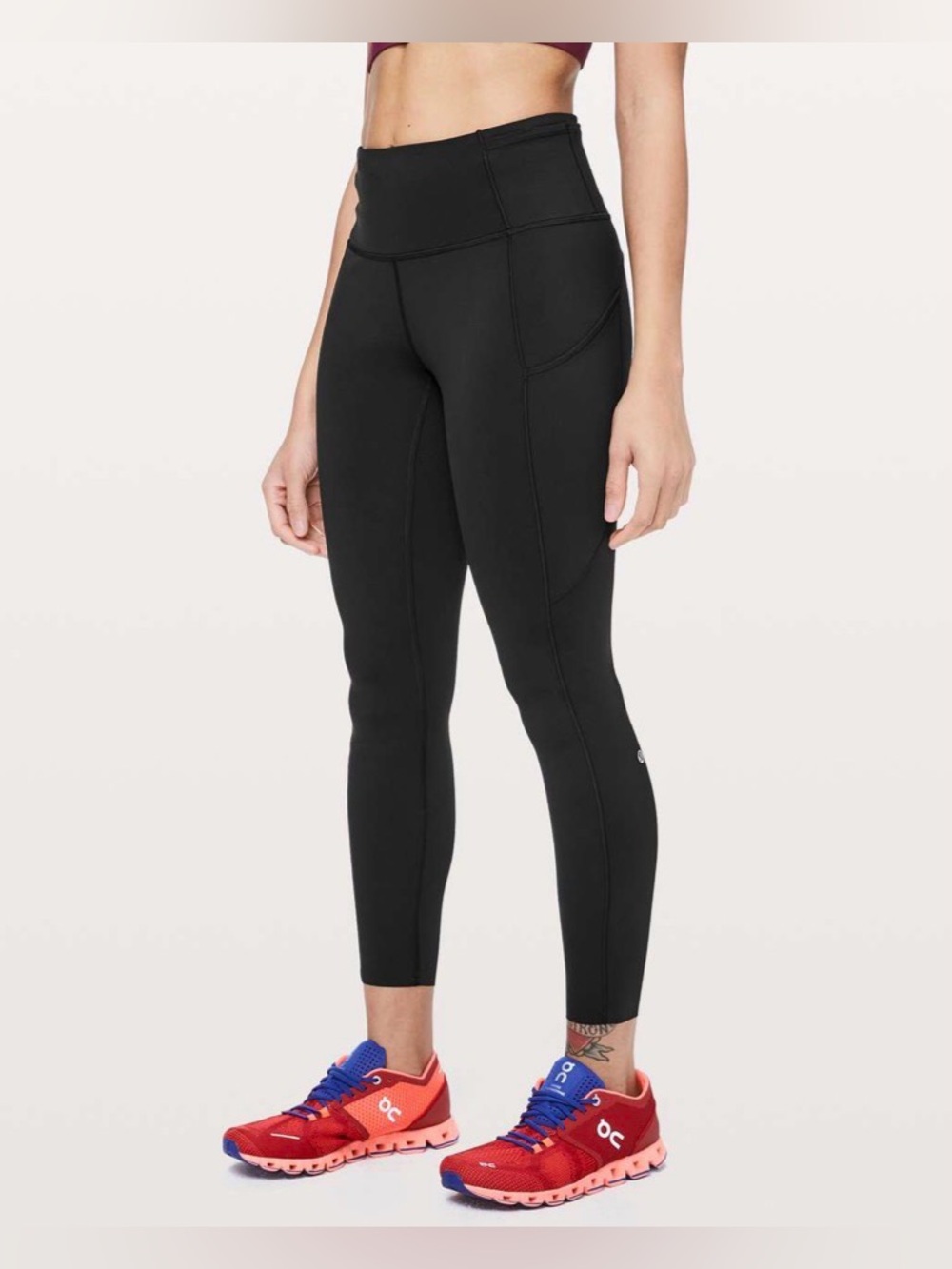Lululemon Fast & Free 7/8 Tight II *Non Reflective Nulux 25” 6 Black